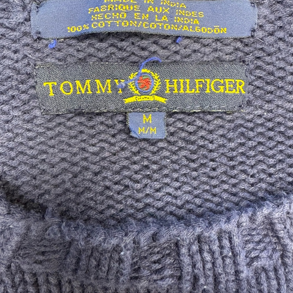 Tommy Hilfiger Dark Blue Sweater with Bold H - Picture 3 of 3
